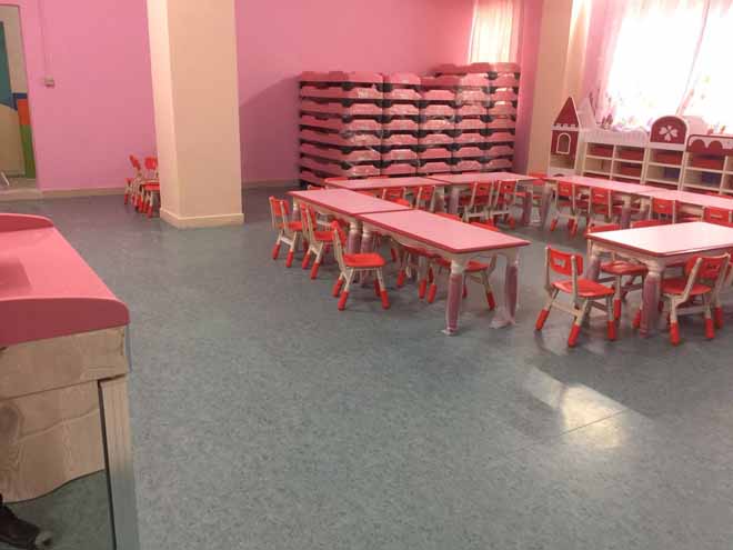 爱贝堡幼儿园PVC地板案例